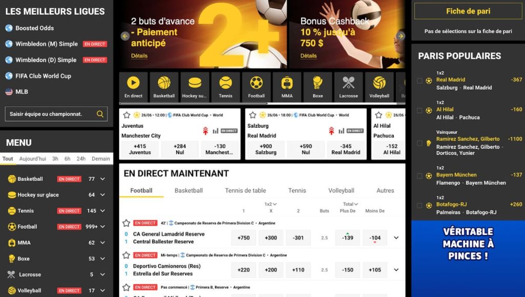 ZET Casino paris sportifs